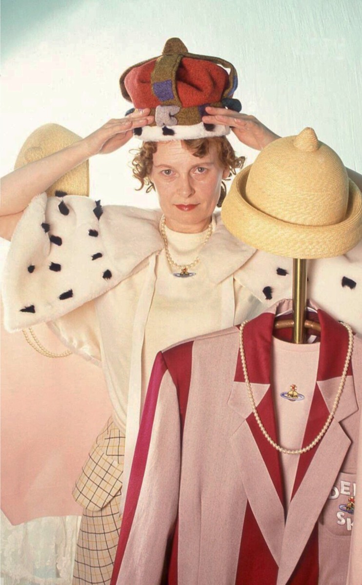 VIVIENNE WESTWOOD 1985 Mini Crini - Deep sky jacket - stripe Orb