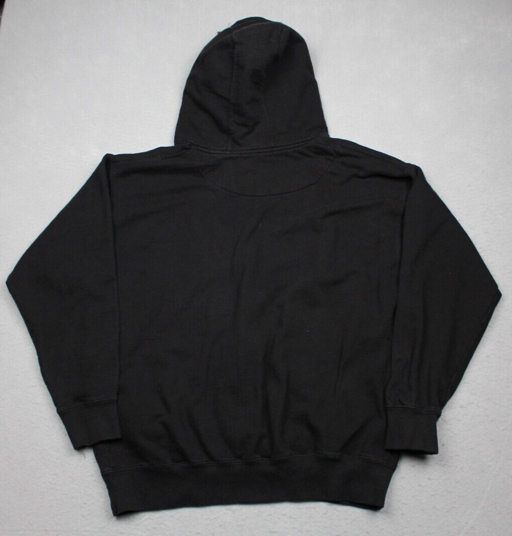 FILA Felpa con cappuccio Death Row Records adulto grande nera maglione fulmine rap