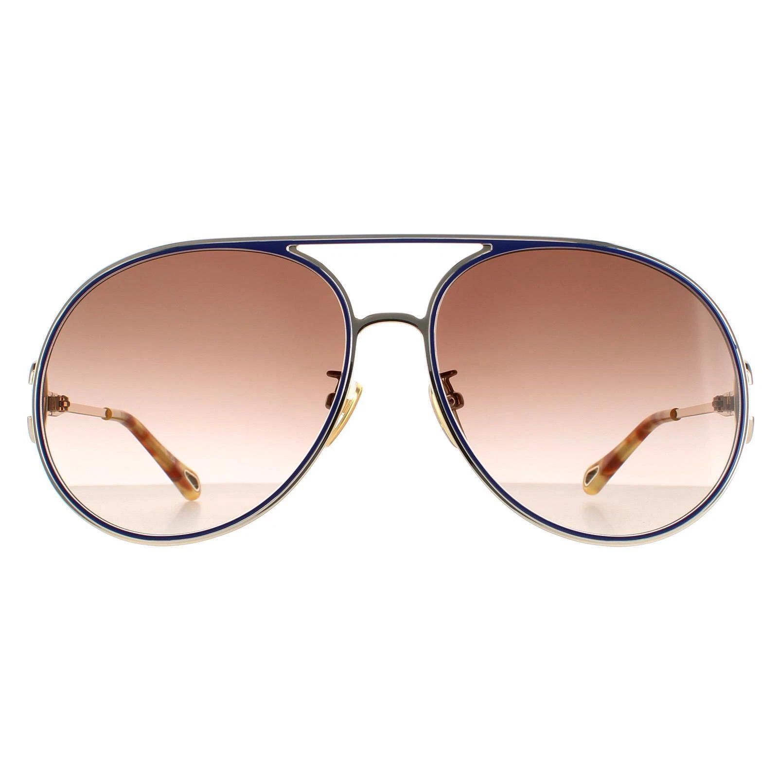 Chloe — Chloe Sunglasses CH0145S 003 Gold Blue Brown Gradient
