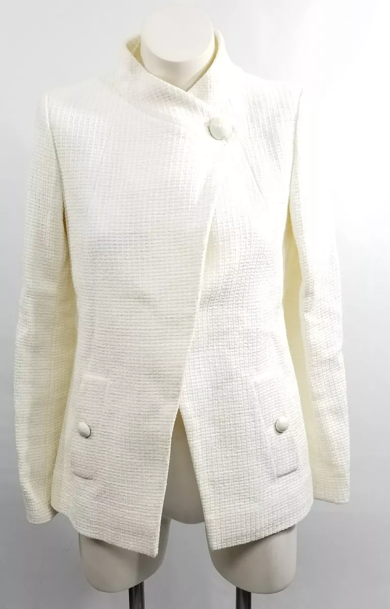 Cream chanel style jacket cheap