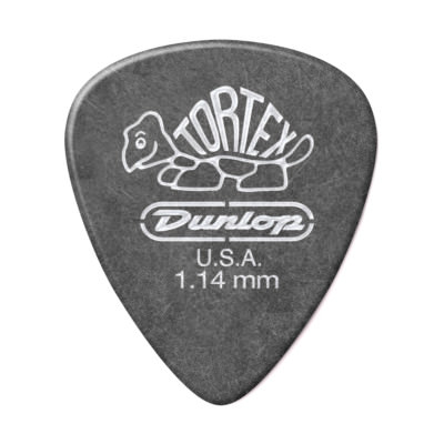 Jim Dunlop Tortex Pitch Schwarz Plektrum 1.14mm