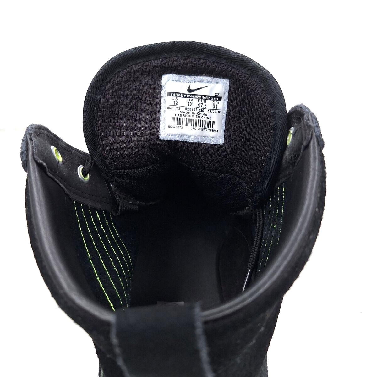 Nike ACG Kingman Boots Mens 2012 Black Volt Leather Suede 525387-030 Y2K NEW Men main image 2