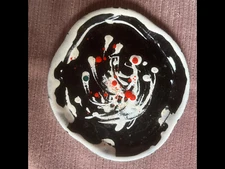 Very Cool -Mid Century Modern -Small Dish Handpainted