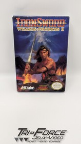 Iron Sword Wizards & Warriors II  Nintendo Nes Complete CIB, Tested ! Free Shipp
