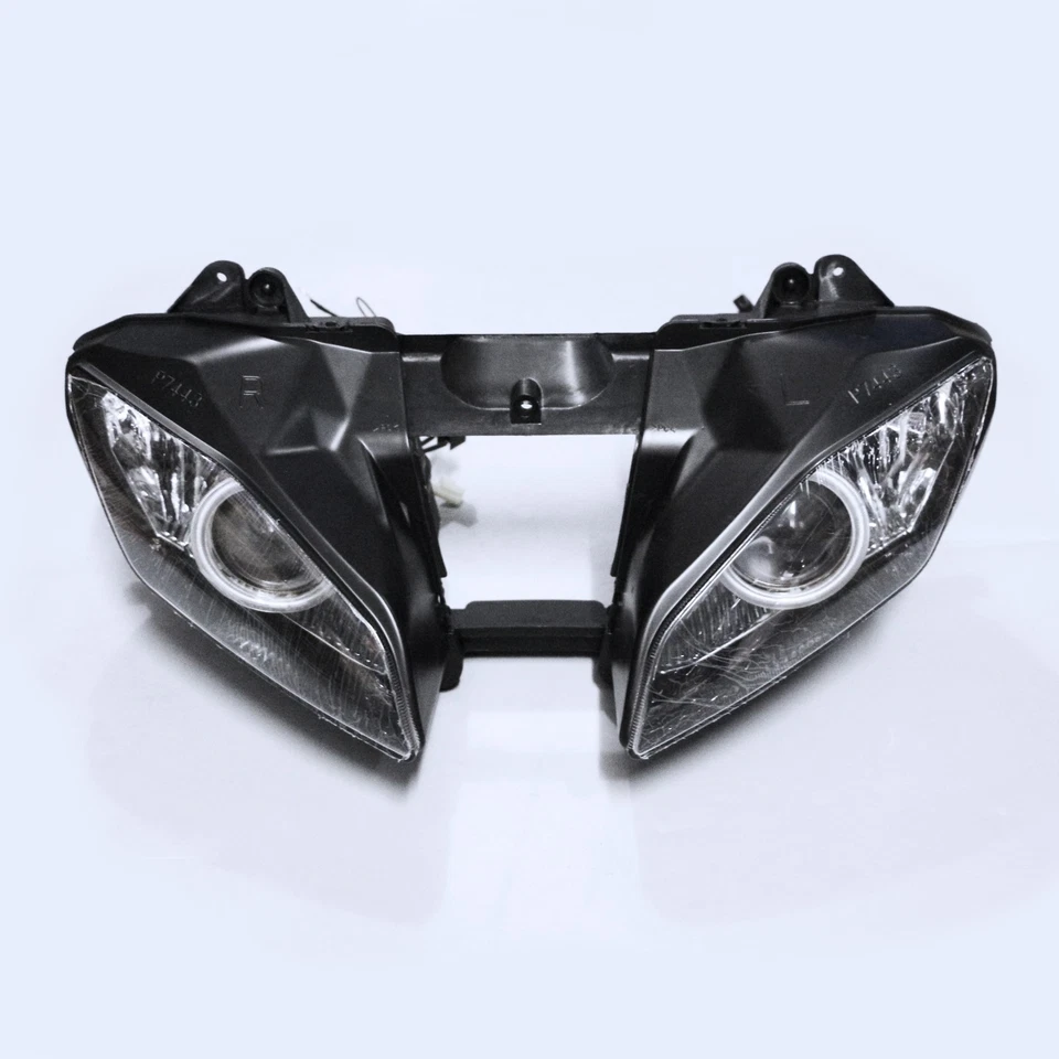 Conjunto de faros proyectores HID Demon Angel Eye aptos para Yamaha YZF R6 2008-2016 Foto 2 de 3
