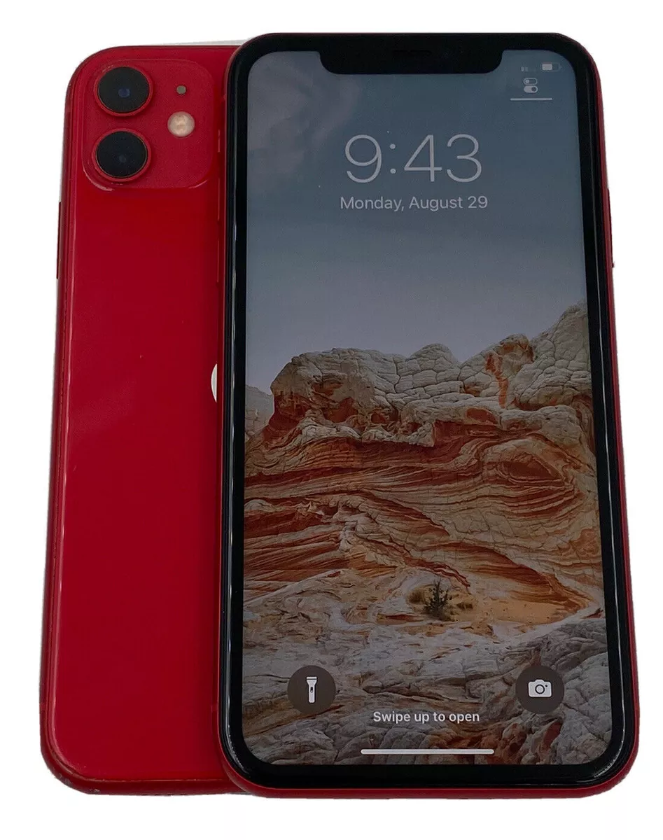 Apple iPhone 11 RED (Unlocked) 128GB - A2111 (CDMA+GSM) MWKW2LL/A