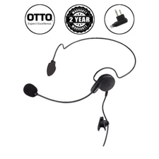 OTTO Breeze BTH Headset with Mini PTT for 2-Pin Motorola and Hytera Radios