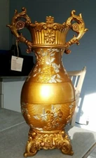 OK Lighting Victorian Rose OK-4202V Decorative Vase Gold