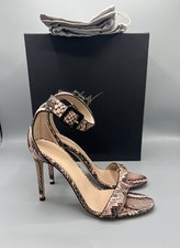 New GIUSEPPE ZANOTTI Pink Snakeskin Sandals Made in Italy Size 36 920