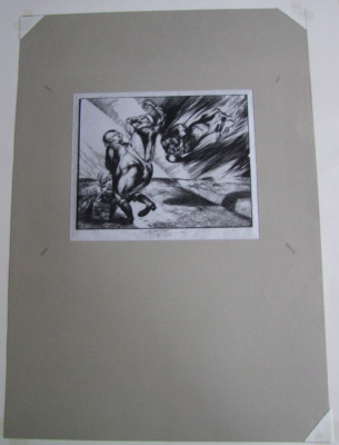 Karl Georg Hirsch ''Auf dem Felde''(1982),Holzschnitt bez.e.a.=Künstlerexpl.,auf J