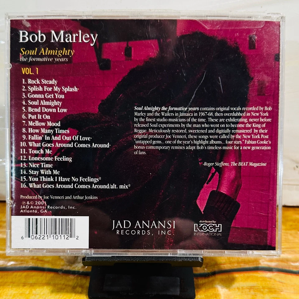 Bob Marley Soul Almighty The Formative Years Vol 1 Enhanced CD Jad Anansi - Image 2 of 3