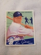 LOU GEHRIG, Yankees | 1934 Goudey REPRINT #61+ 5 MORE REPRINTS. 