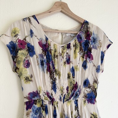 Boden Cecily Chiffon Floral Tea Dress Wedding Guest Romantic Work Career Size 2 | eBay Boden Cecily Chiffon Floral Tea Dress Wedding Guest Romantic Work Career Size 2 | eBay