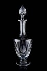 Baccarat Tourville Footed Decanter & Stopper Vintage Crystal France Signed