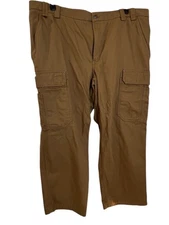 Duluth Trading Co Pants Mens 50x30 Brown Cargo Work Utility Heavyweight Canvas