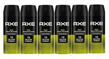 6 PK Axe Pulse Energizing Citrus Fragrance 72 HR Dual Action 150ML each