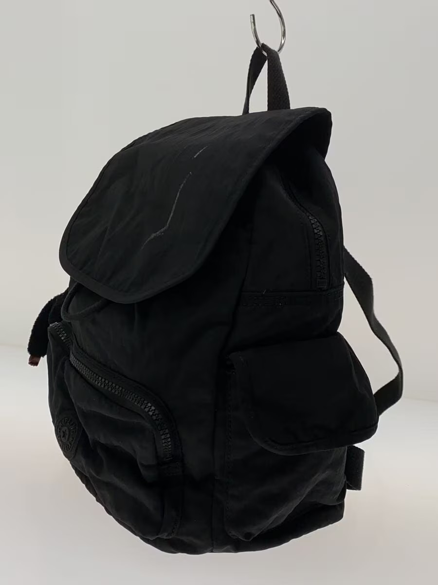 Kipling Backpack, Polyester, Black, Solid Color, … - image 2
