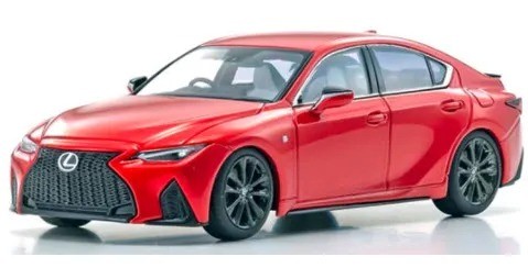 1/43 Lexus IS350 F SPORT Red Dealer Kyosho Model Car Diecast Japan