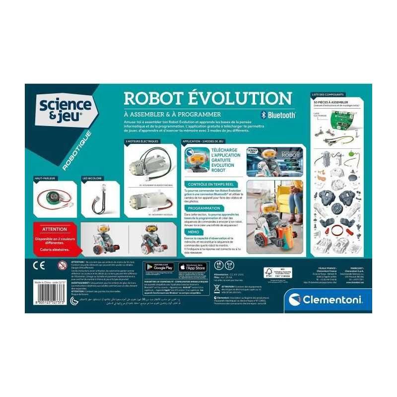 Robot Evolution 2.0 programmable Clementoni avec bras articulés et moteurs électriques