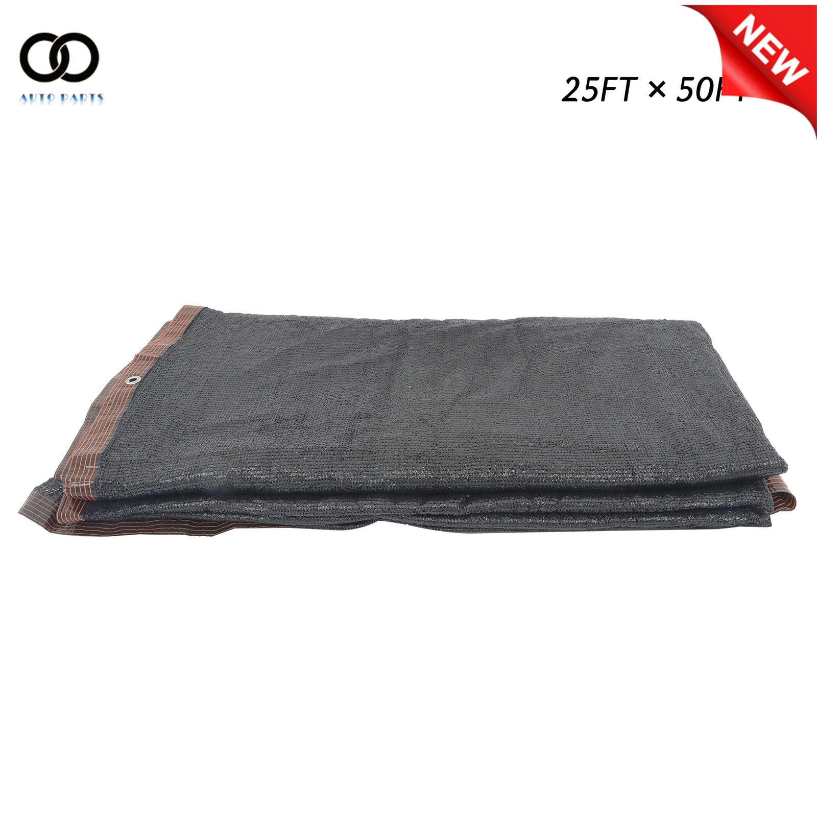 25ft × 50ft Swimming Pool Leaf Net Cover with Eye Rings and Ropes, Black Color