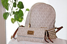 Beautiful Michael Kors Rhea Zip Studded Backpack with Wallet