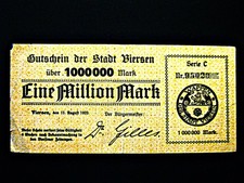 Viersen  1 Million Mark  1923  Serie C