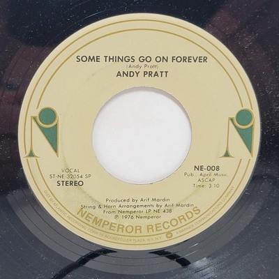 Andy Pratt Some Things / That's When Miracles 7'' 45rpm M- Vinyl 70s Record 45