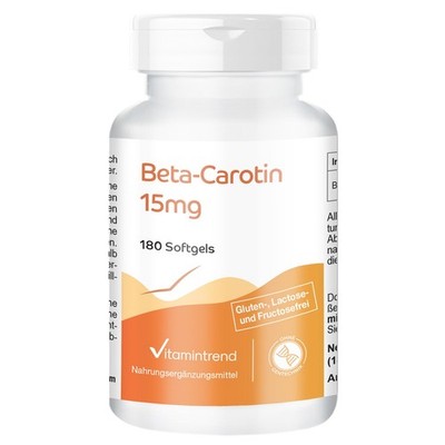 Beta-Carotin 15mg - 180 Softgels | Vitamintrend