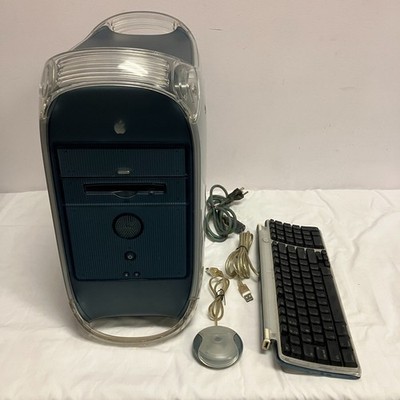 Vintage Apple PowerMac G4 450MHz 384MB RAM 120GB HDD Mac OS 9.0.4 Mouse Keyboard