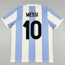 Adidas Argentina 50th Anniversary Soccer Jersey Messi #10 Football Shirt Mens L