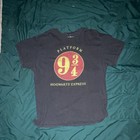 Harry Potter Platform 9 3/4 Hogwarts Express Graphic Black T-Shirt — photo 1