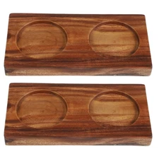 2 Pcs Pepper Grinder Rest Decorative Spice Rack Condiment Organizer