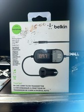 Belkin 1-port USB-A TuneCast In-Car 3.5mm Aux Audio to FM Transmitter