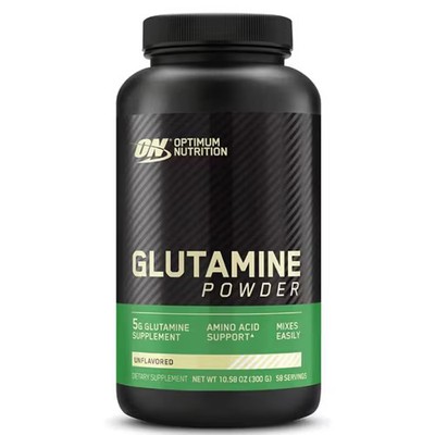 2 X Optimum Nutrition Glutamine Dietary Powder Supplement Unflavored -- 58 Serv