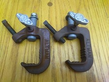 Lot of 2 Altman Brand Pipe C-Clamps for lighting  Professional Light C-Clamp