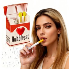 Mini Bubble Cigarette Blower - Fun Gag Gift for Adults, Quirky Party Favor, Port