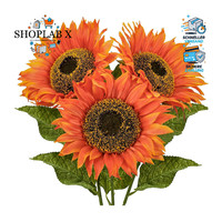 KüNstliche Sonnenblumen Dekorative Seidenblumen FüR Hochzeit Tischdeko 3 StüCke