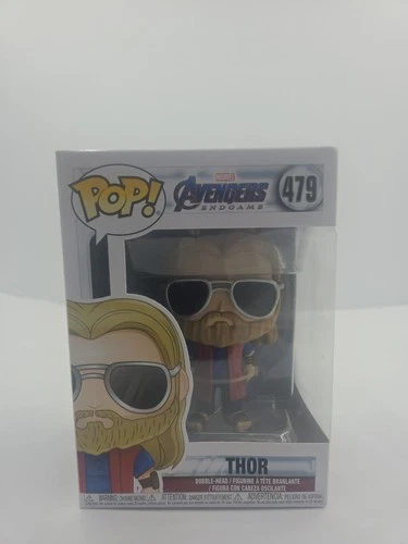 Funko Pop Marvel Thor Endgame Lounge Wear Chill Thor w/ Protector New Figure