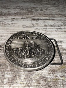 John Deere Since 1837 Quality Farm Equipment Belt Buckle Round