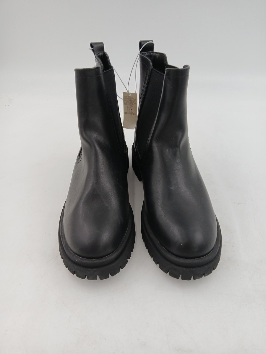 Old Navy Boots Womens Size Chelsea Slip On Pull Tab Lug Sole Casual  Shoes