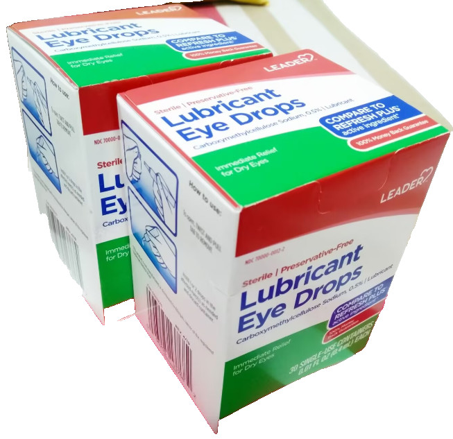 For Dry Eyes Lubricant/2 Boxes/each 0.01oz/30 Single Use Containers
