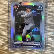 2026 Bowman Chrome • Kazuma Okamoto Red Rookie Variation RC #28 • Blue Jays
