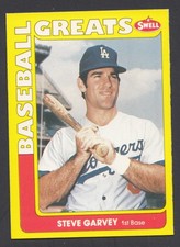 1990 Swell Baseball Greats #32 Steve Garvey LA Dodgers Card
