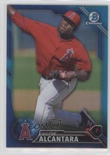 2016 Bowman Chrome Prospects Blue Refractor 40/150 Victor Alcantara #BCP168 0x1