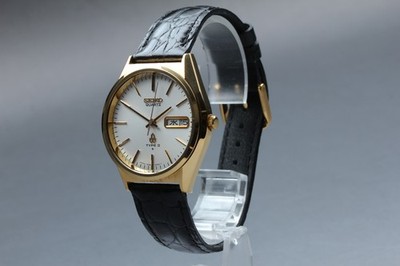 Vintage 1979 [Near MINT] SEIKO TYPE II 7546-8000 KANJI Qz Day/Date