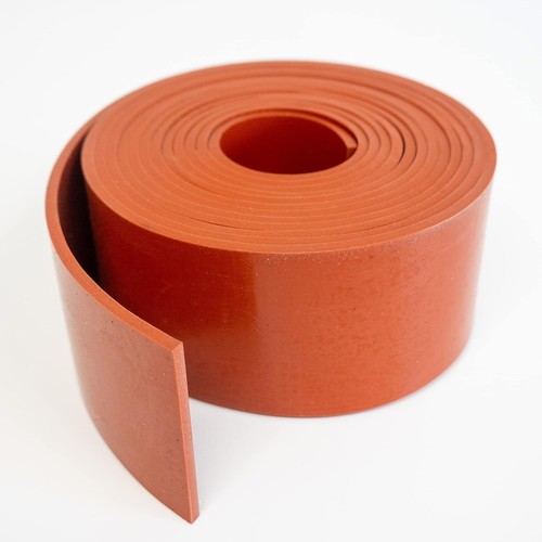 Rotolo Striscia Gomma Siliconica Spessore 1/32'' x 12" Larghezza x 10ft Lunga Alta Temp - Foto 5 di 10