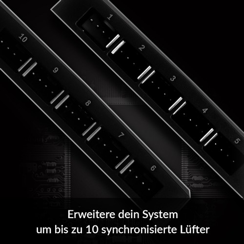 ARCTIC Case Fan Hub 10 Port PWM Steuergerät Controller Gehäuse Lüfter PC Kühler - Afbeelding 2 van 5