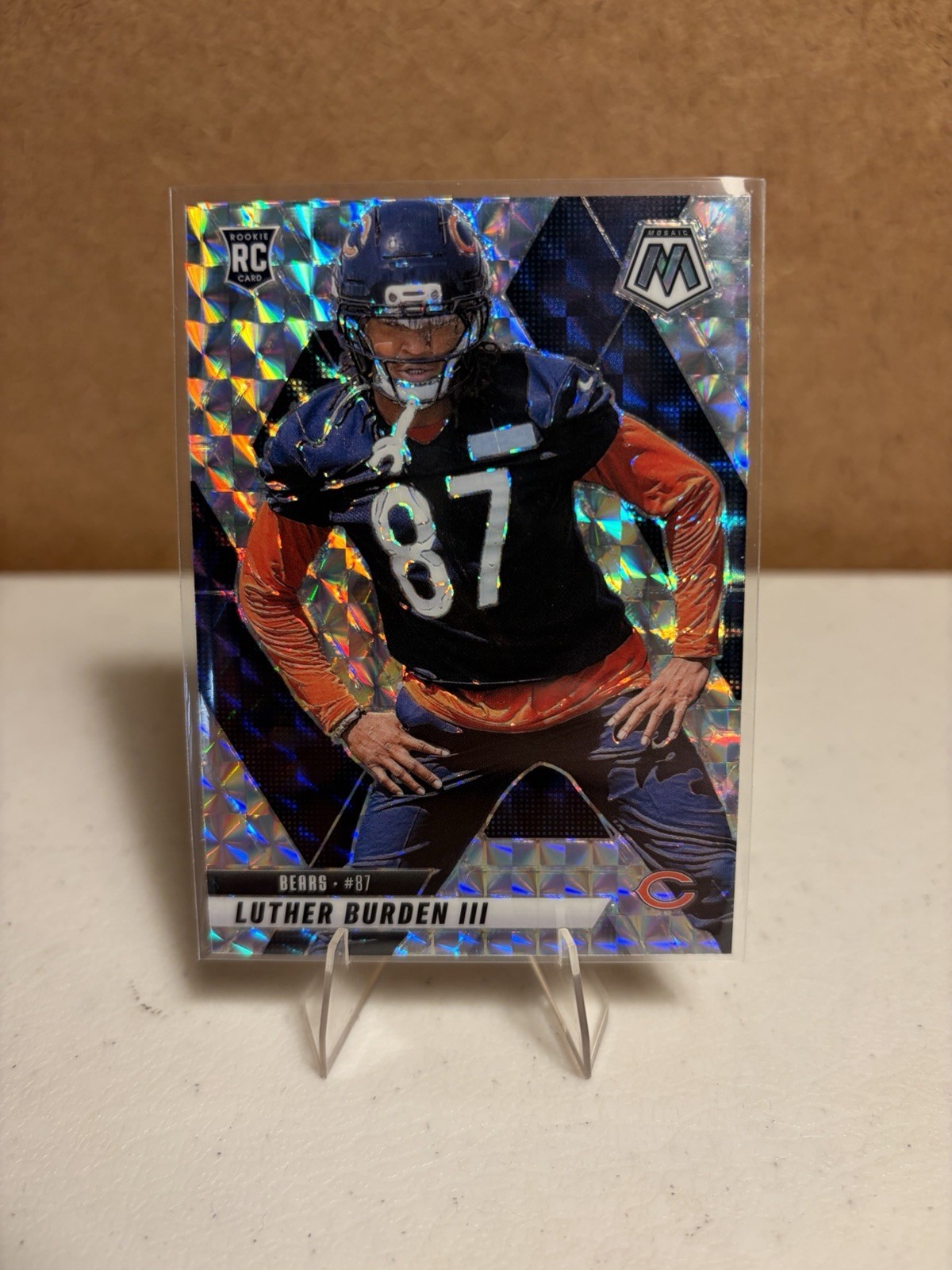 2025 Panini Mosaic - Luther Burden III #383 Silver Mosaic Prizm (RC)
