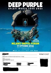 Biglietti Concerto Deep Purple