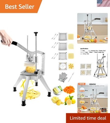 Ergonomic 4-Blade Stainless Steel Vegetable Chopper for Home & Restaurant Use